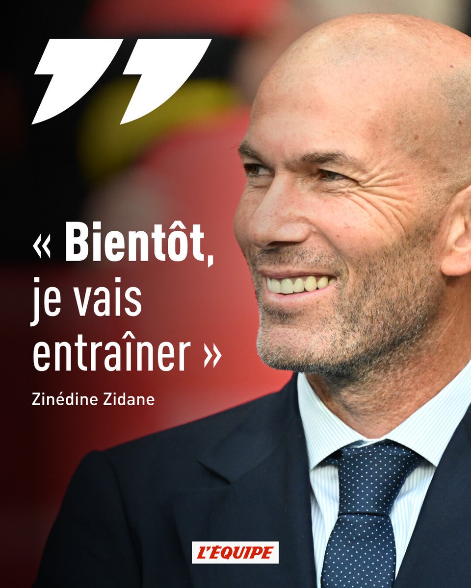 Zinédine Zidane était présent ce lundi soir à Toulon pour un match caritatif. Alors qu'il n'a pas pu prendre part au match, il en a profité pour continuer à alimenter la rumeur d'un retour sur le banc prochainement. l.lequipe.fr/342