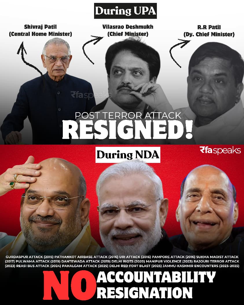 shamseerHashim's tweet image. So many terror attacks.
So many innocent lives lost.
And many times, the Prime Minister is on a foreign tour, busy with photo ops.

Not one resignation.
Not one word of accountability.

Power without responsibility, that’s the real terror.

 #ModiGovernment #BJPFailsIndia…
