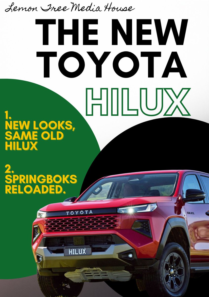 dk_Muerte's tweet photo. The Springboks just reminded the world who they are — powerful, precise, and proudly South African. 💚💛 Just like the Toyota Hilux — built to conquer. #Springboks #HiluxHeritage #ProudlySA https://t.co/9ZNotnXN7x