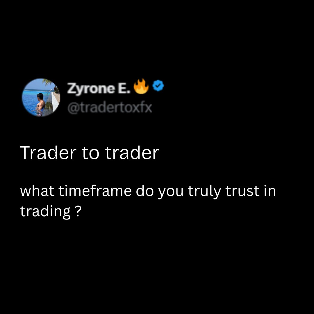 fx_zyron's tweet photo. Trader to trader

 What’s the best timeframe you guys use? https://t.co/f8XOdRD5os