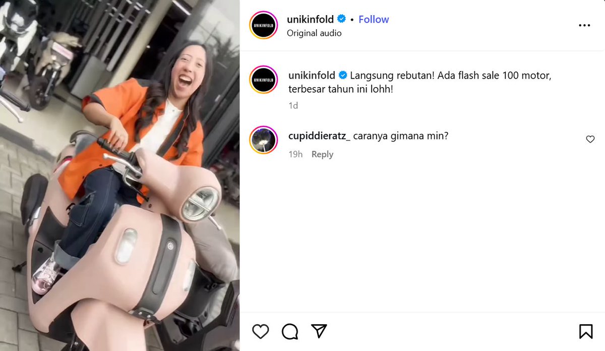 dhanesa_1's tweet image. kalian pada ikutan #FlashSale100MotordiShopee ngga nih , motor seharga 11k yakin murah banget .