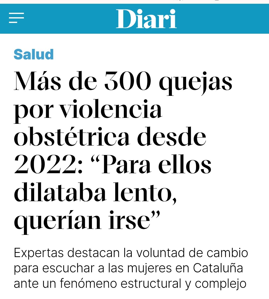 En Cataluña han dejado de negar la #ViolenciaObstétrica y han empezado a tomar medidas. Ese es el camino ¡AVANZAMOS!

diaridetarragona.com/catalunya/2445…
