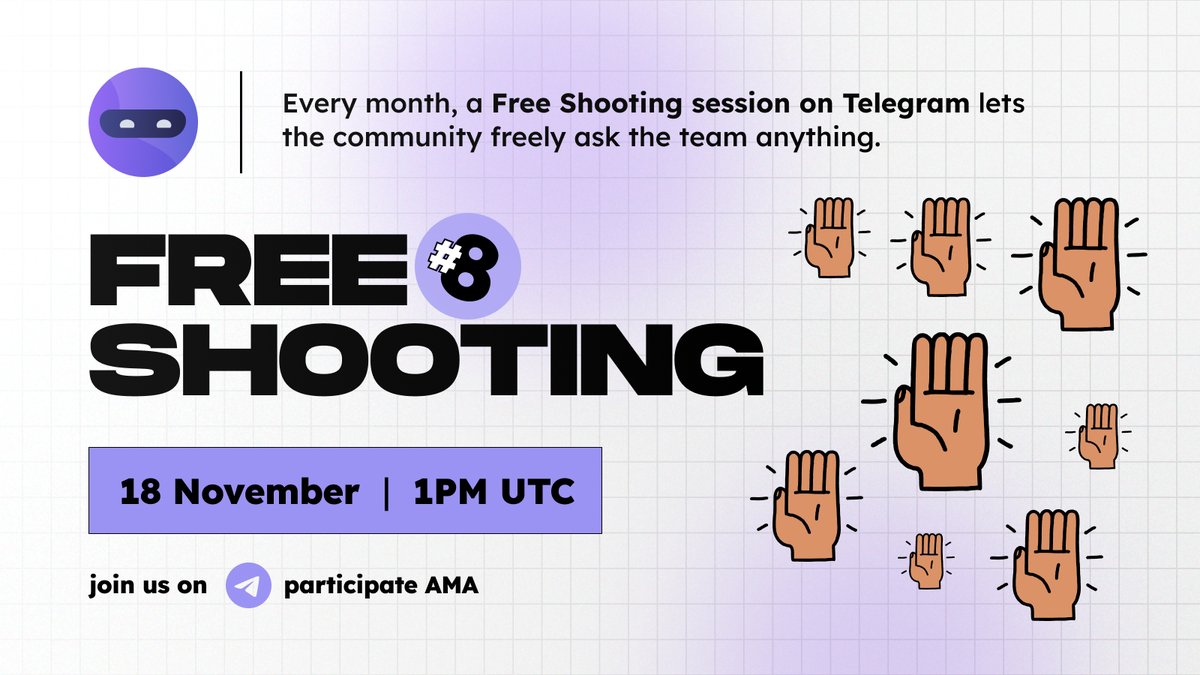 hypergpt's tweet image. 🔫 Free Shooting AMA #8 is here! 🎙

Got questions? We’ve got answers! Join our no-limits #AMA session and ask the team anything raw, #unfiltered, and straight to the point!

📅 Date: 18 November 2025 
⏰ Time: 1PM UTC 
📍 Where: t.me/HyperGPTai

Don’t miss out! Drop your…