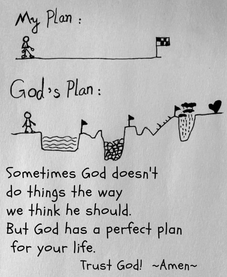 God's plan > Mine.
