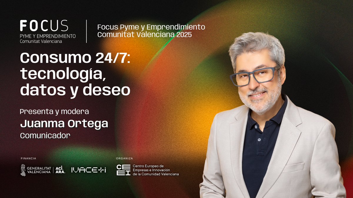 ceeielche's tweet photo. El evento estará presentado y moderado por Juanma Ortega, comunicador y locutor.

Nos vemos el 25 de noviembre en Alicante: https://t.co/M8ZGyiB5Gw

#FocusPymeCV https://t.co/W4hmvslBmx