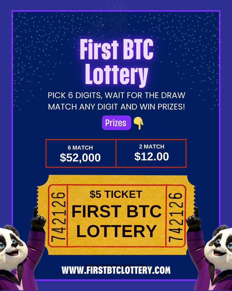 First BTC Lottery tweet media