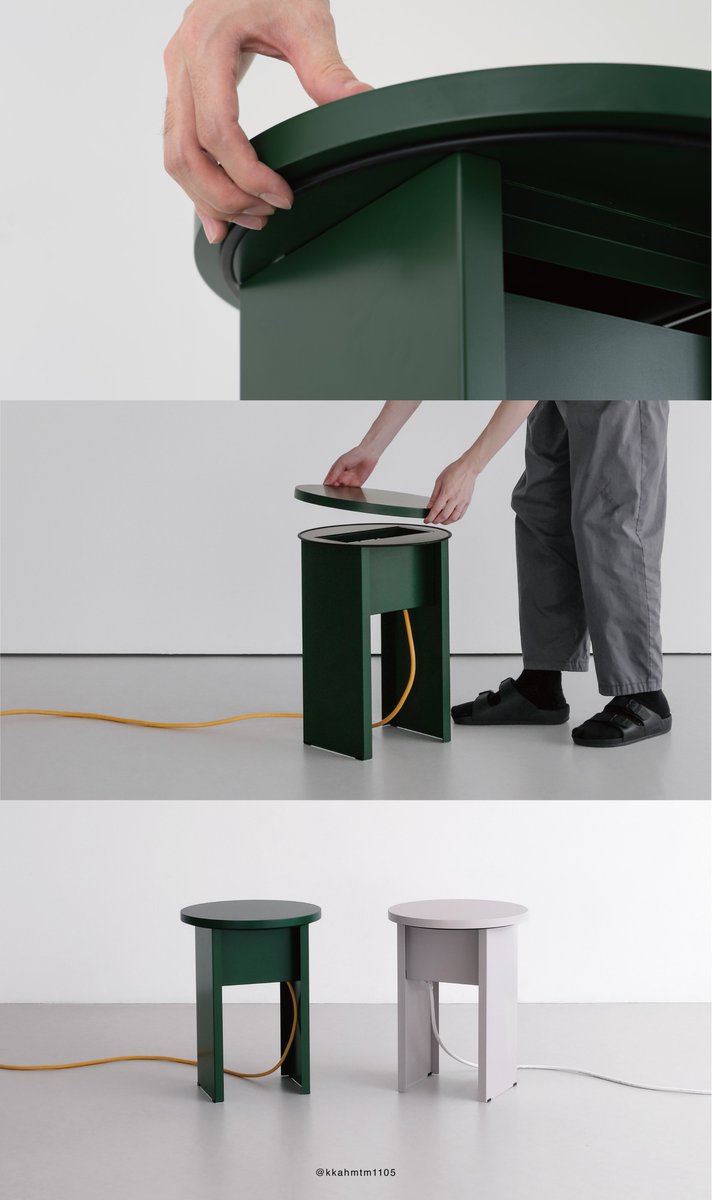 kkahmtm1105's tweet image. 部屋のど真ん中に置いてもかわいい
天板付きの配線ボックス