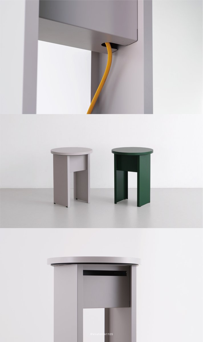 kkahmtm1105's tweet image. 部屋のど真ん中に置いてもかわいい
天板付きの配線ボックス