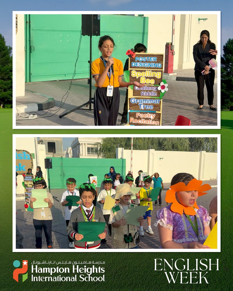 HamptonHeights1's tweet image. English Week at HHIS! 
What an incredible start to our celebration of language and creativity! The week began with an energetic assembly that set the tone for exciting classroom activities. 
#HHIS #EnglishWeek #LiteracyInAction #CharacterDressUp #ReadAloud #PoetryFun