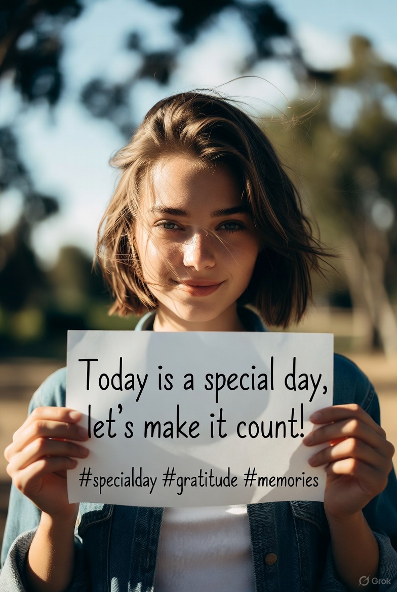 WorkWorkSmile's tweet image. Today is a special day, let&apos;s make it count!
#specialday #gratitude #memories