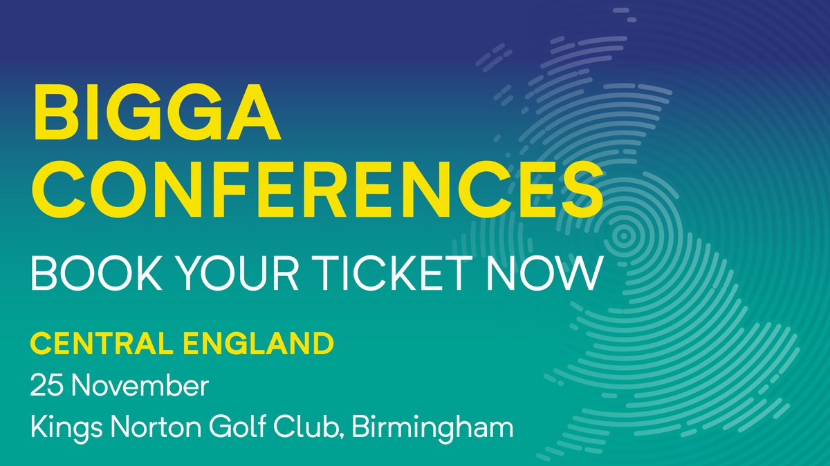 The BIGGA Central England Conference is 2 weeks today!
📅 25 November
📍 Kings Norton Golf Club, Birmingham

BIGGA members are invited to book now to secure your seat at this year’s Central England Conference.
Book your place here:  eventbrite.co.uk/e/bigga-centra…