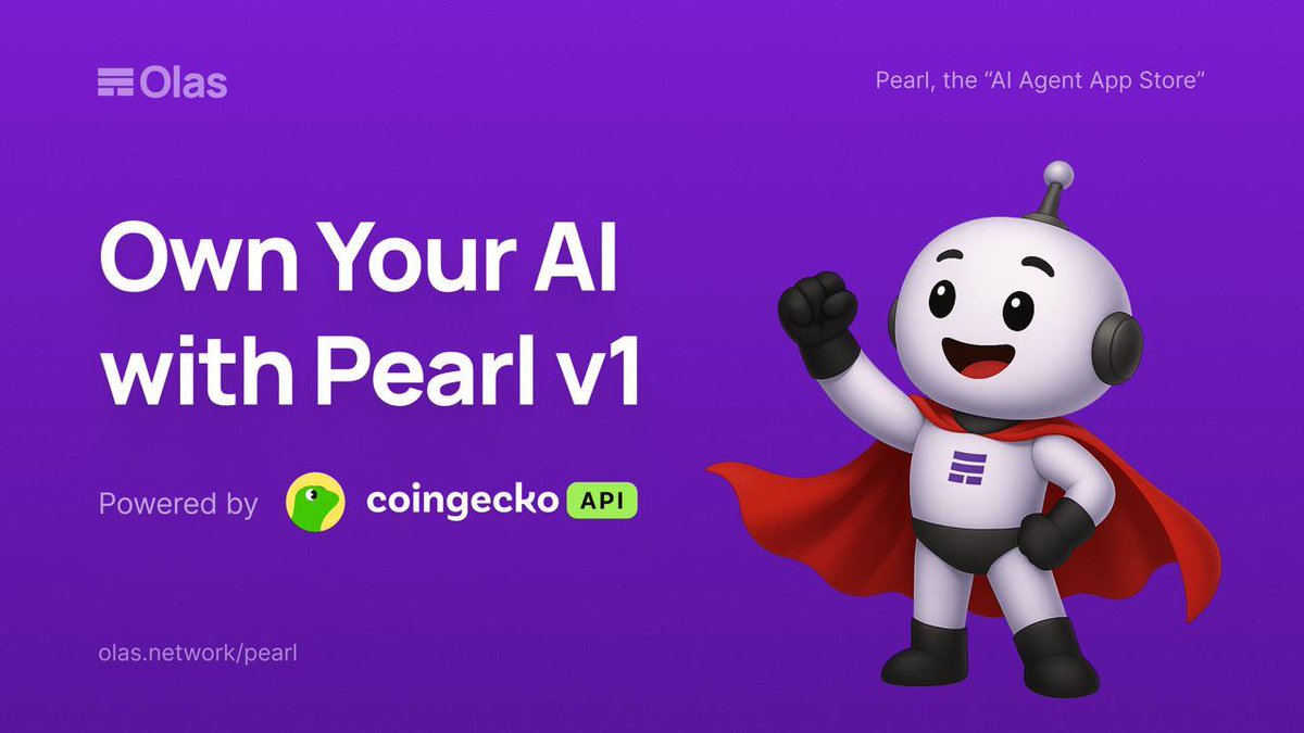 Pearl v1: the “AI Agent App Store”, powered by <a href="/autonolas/">Olas (formerly Autonolas)</a>, opened for everyone last week. 🟪

For the first time, anyone can own, fund, and run autonomous AI agents with a Web2-simple UX built on Web3 rails.

Learn more about Pearl v1 and download here → olas.network/pearl