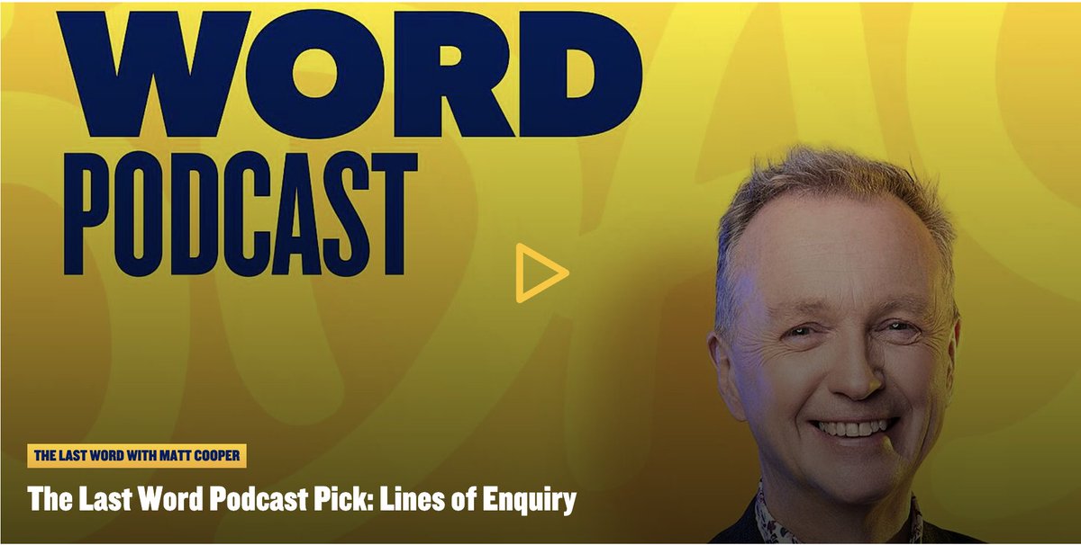 Matt’s podcast pick this week is Lines of Enquiry — a gripping new true crime series from GoLoud 🔍

Hosted by retired Garda forensic specialist John Sweetman, it takes you inside some of Ireland’s most fascinating investigations with clarity and compassion.

<a href="/lstwrd/">The Last Word</a> <a href="/cooper_m/">Matt Cooper</a>