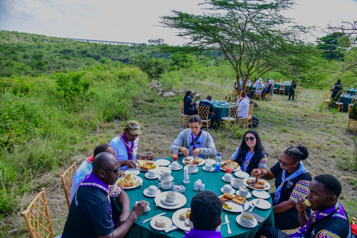 wspukenya's tweet photo. Enjoying the bush breakfast. @EsidaiHotel #11WSPUGA #mainAssembly https://t.co/j7lx98lldv