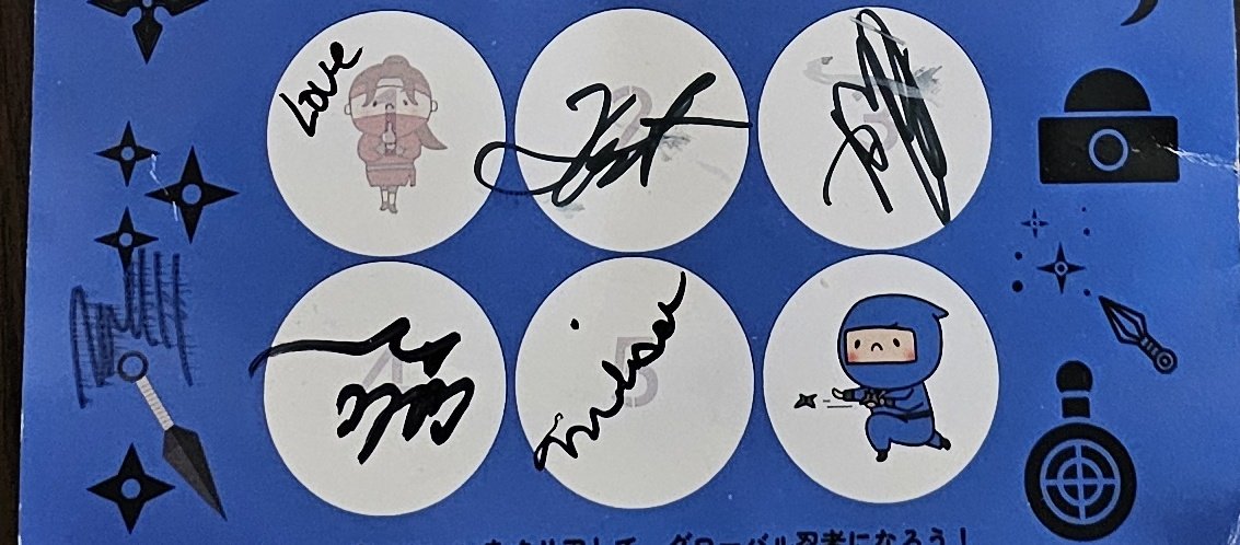 2025.11.9
忍者になってきました～🥷
ニンニンポーズ気に入ってた✋➰💠
アメリカ🇺🇸やカナダ🇨🇦からの方が多かったなぁ