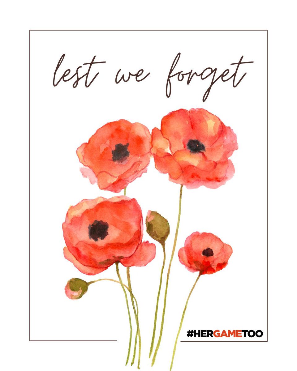 ❤️ Today, we pause to remember and honour all those who have served, sacrificed, and stood for peace  - past and present.

As we enjoy the games we love, we must pause to reflect on the bravery of those who gave everything so that we can stand together today.

To every hero who
