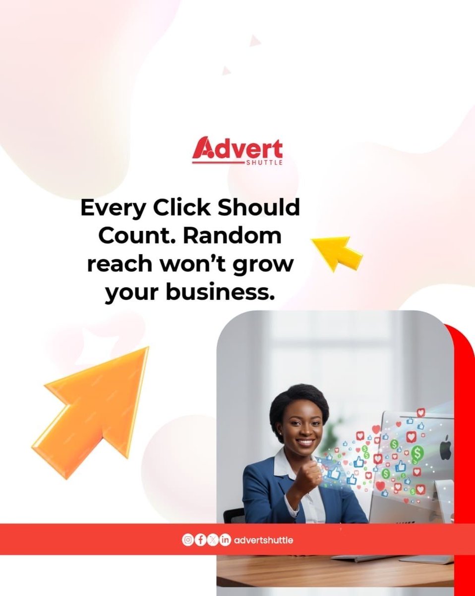 AdvertShuttle's tweet image. Random reach won’t grow your business. 

AdvertShuttle makes sure your ads speak to buyers, not bystanders.

 Because wasted clicks are wasted cash.

 #AdvertShuttle #ClickToCash #SmartMarketingtips