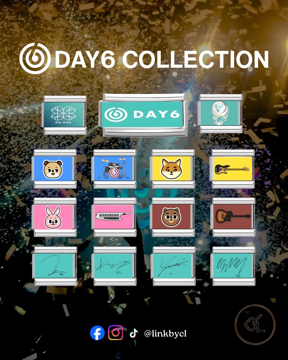 haru_cuy's tweet photo. 🍀PH Mydays! Get ready for the DAY6 10th Anniversary concert!
🍀Introducing our new Denimalz themed Italian Charm Bracelet / Keychain.

Pre-order now! Message our IG / FB page

decade of music, a decade of memories, linked by CL.✨✨🍀

#day6 #day6manila #The_DECADE_MANILA https://t.co/qoTKop7dxh