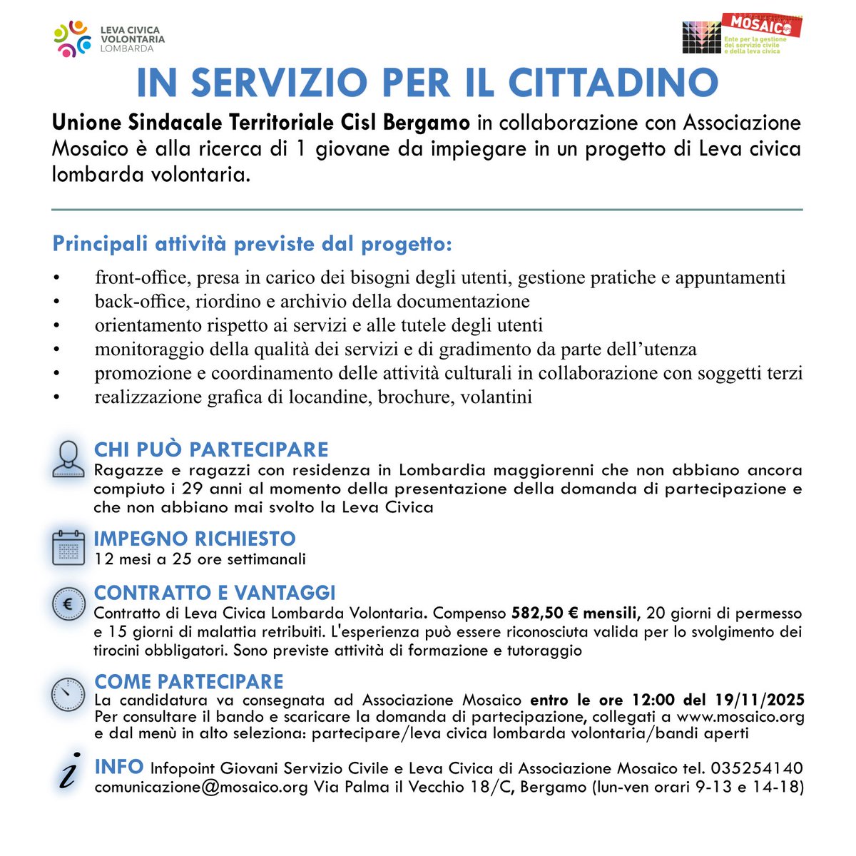 In servizio per il cittadino