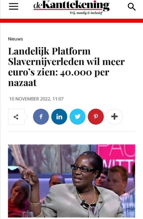 Ik plaats hem nog maar eens.
Kijk heeft dus niks met slavernij verleden te maken, maar alles met geld.