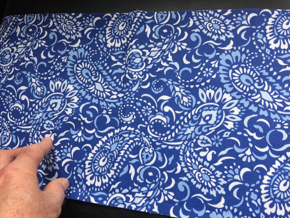 PaisleyPowered's tweet image. The Paisley Africa design by Patrick Moriarty has been chosen by Merly as one of her favourite designs on the Spoonflower website. The design is available in several different colour combinations. Merly chose the blue version. #africastyle #surfacedesign
spoonflower.com/en/fabric/1096…