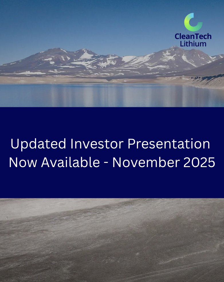 ctlithium's tweet image. We’ve delivered on several milestones and are now positioned to become the next lithium producer from Chile.

Read our updated investor presentation for November:
🔗 shorturl.at/EYpWI

#Lithium #Chile #EnergyTransition
