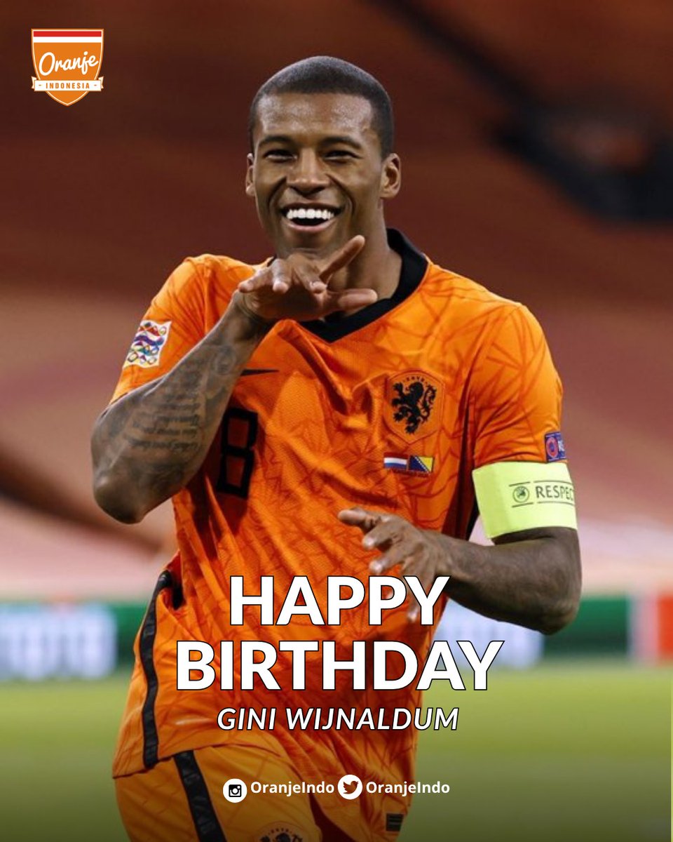 Always reliable! 🧡💪

Have a blast birthday today, <a href="/GWijnaldum/">Gini Wijnaldum</a>! 🎉🙌

<a href="/OnsOranje/">OnsOranje</a> <a href="/KNVB/">KNVB</a> <a href="/NLinIndonesia/">NL Embassy Indonesia</a> 

#NothingLikeOranje #BelandaJuara #GiniWijnaldum #GeorginioWijnaldum #Oranje #KNVB #OranjeIndonesia #OranjeIndo #HBD