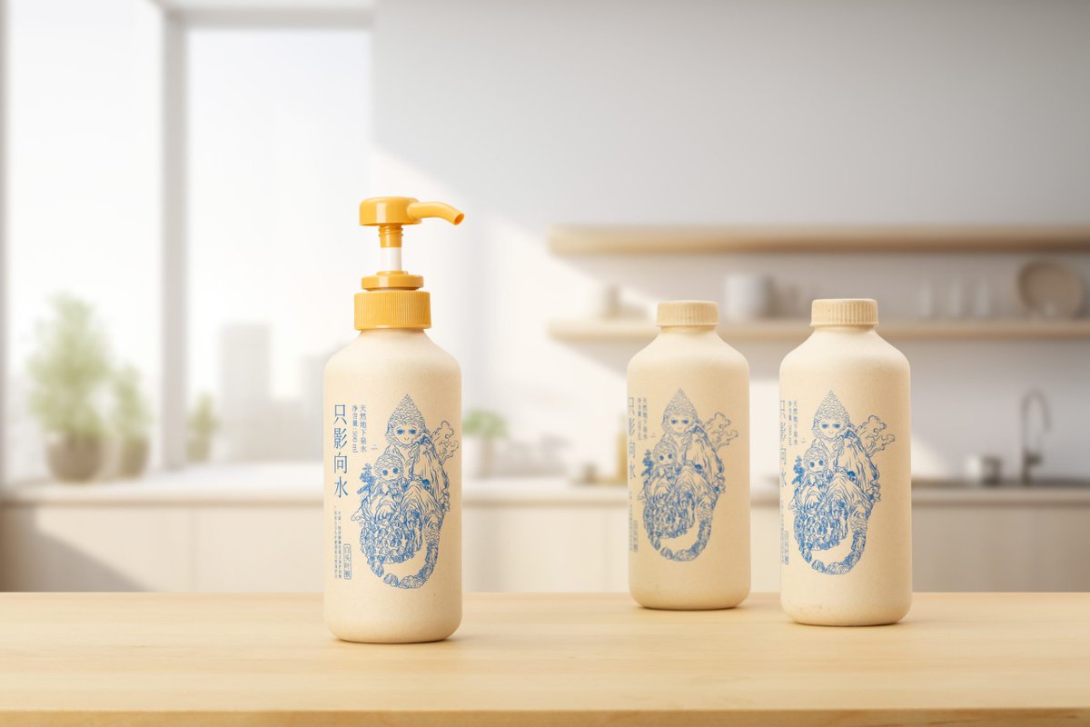 packagings's tweet image. This drinking water bottle is crafted from renewable bamboo and wood fibers with #plantbased inks and biodegradable coatings, the bottle transforms into a reusable dispenser

packagingoftheworld.com/2025/11/zhiyin…

#packagingdesign by GreenValley