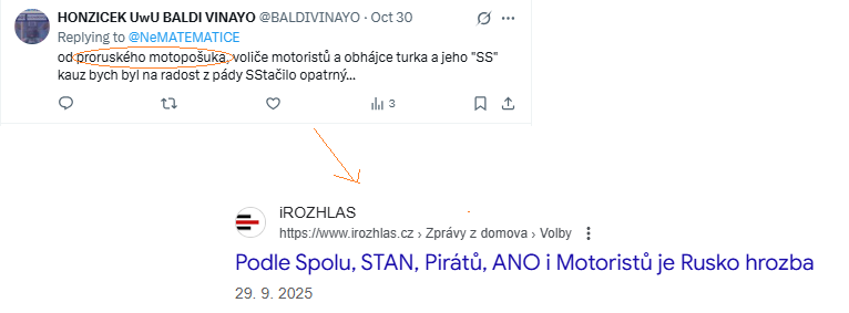 NeMATEMATICE's tweet photo. Jedině @BALDIVINAYO a jeho Blenajo parta je schopná mě nazvat matcistou, tedy nacistickým matematikem a zároveň anti-matematikem hned v druhém příspěvku. Celkově Blenayo má za potřebí spojovat nepřátele do jednoho. Teď budou u moci motoristé, my to bandu Blenayo rozprášíme. https://t.co/gDxIopFkHR