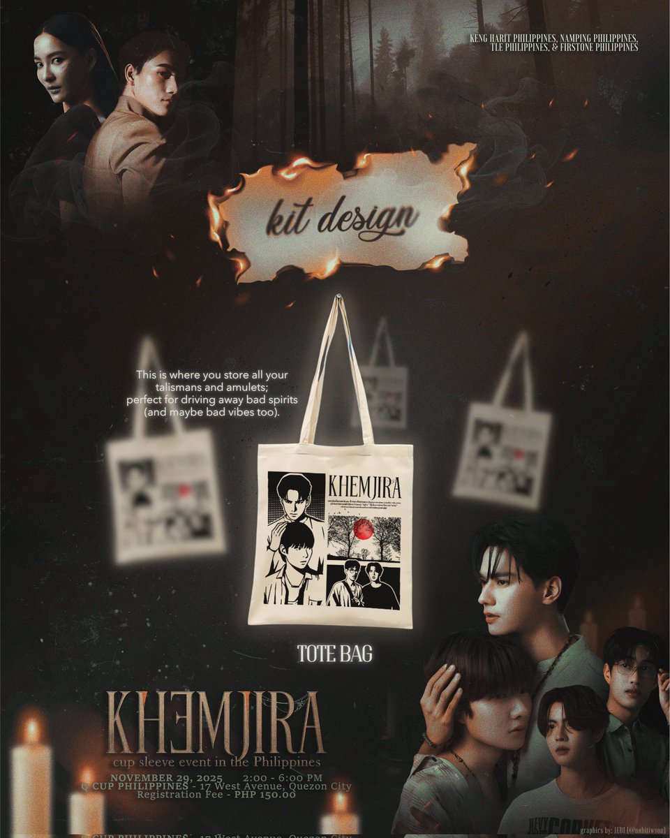 𝐊𝐇𝐄𝐌𝐉𝐈𝐑𝐀 𝐂𝐔𝐏𝐒𝐋𝐄𝐄𝐕𝐄 𝐄𝐕𝐄𝐍𝐓 𝐈𝐍 𝐌𝐀𝐍𝐈𝐋𝐀 🕯️

Tote-ally ready for KHEMJIRA!
Your KHEMJIRA kit now includes this stylish tote bag — perfect for carrying your essentials while showing off your love for this unforgettable event. Take a little piece of the