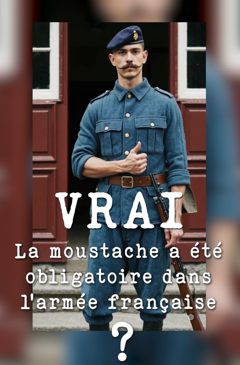MatteoToiris's tweet photo. C'est vrai ! 
À partir de Napoléon, le port de la moustache commence à être imposé par le règlement militaire.
Elle est vue comme un symbole de virilité, de supériorité morale et de bravoure.

2/ https://t.co/MMDog39XJ0