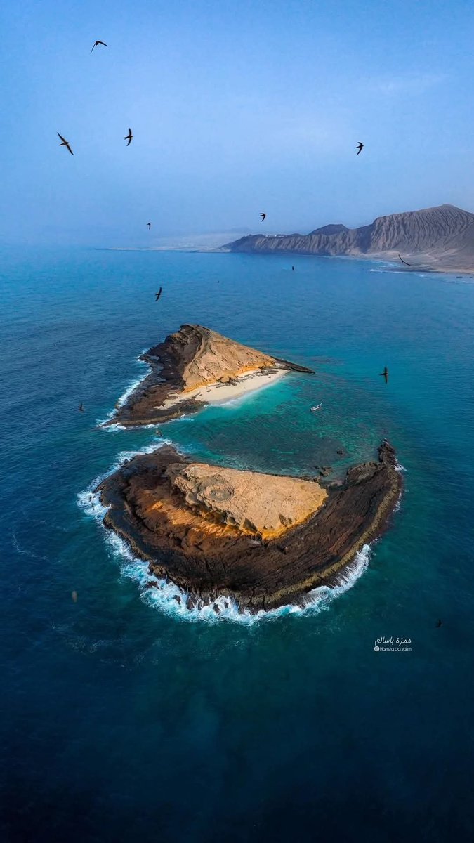 جزيرة غضرين الكبرى والصغرى بحر العرب بئر علي رضوم شبوة