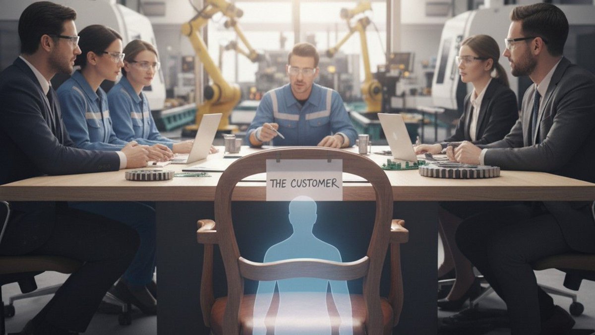 ap_tcmuk's tweet image. Your team makes decisions in boardrooms whilst customers struggle with your products daily. Try the Empty Chair technique to bring customer voices into every meeting. Read how →  bit.ly/tcmbl89

#UKManufacturing #lean #highperformingteams #productivty