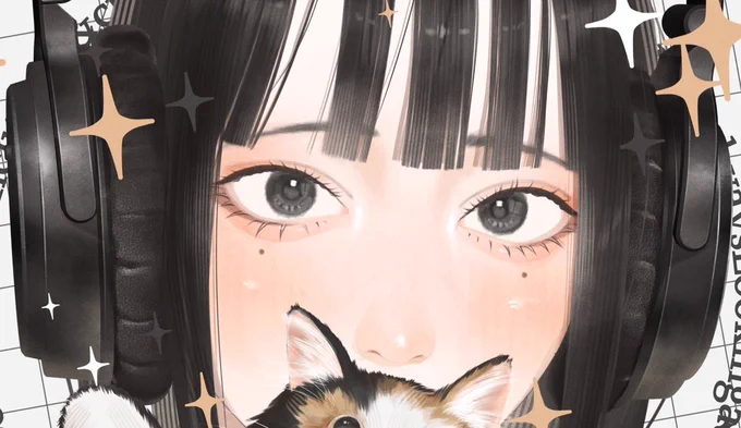 このヘッドホンの描き込み今でも好き