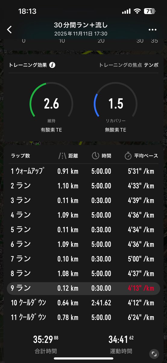 23aska1's tweet photo. 軽めのテンポ走🏃 https://t.co/3Pq5ulN2bE