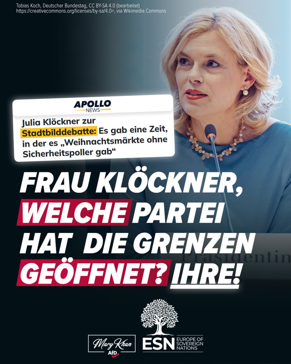 Die CDU ist schuld am Stadtbild!

Gestern begann der Prozess zum Attentat auf den Magdeburger Weihnachtsmarkt. Er forderte 6 Menschenleben sowie 300 Verletzte und wurde zum Symbol für die Zerstörung des Weihnachtsfriedens auf unseren Straßen und Marktplätzen.

Nun schaltete sich