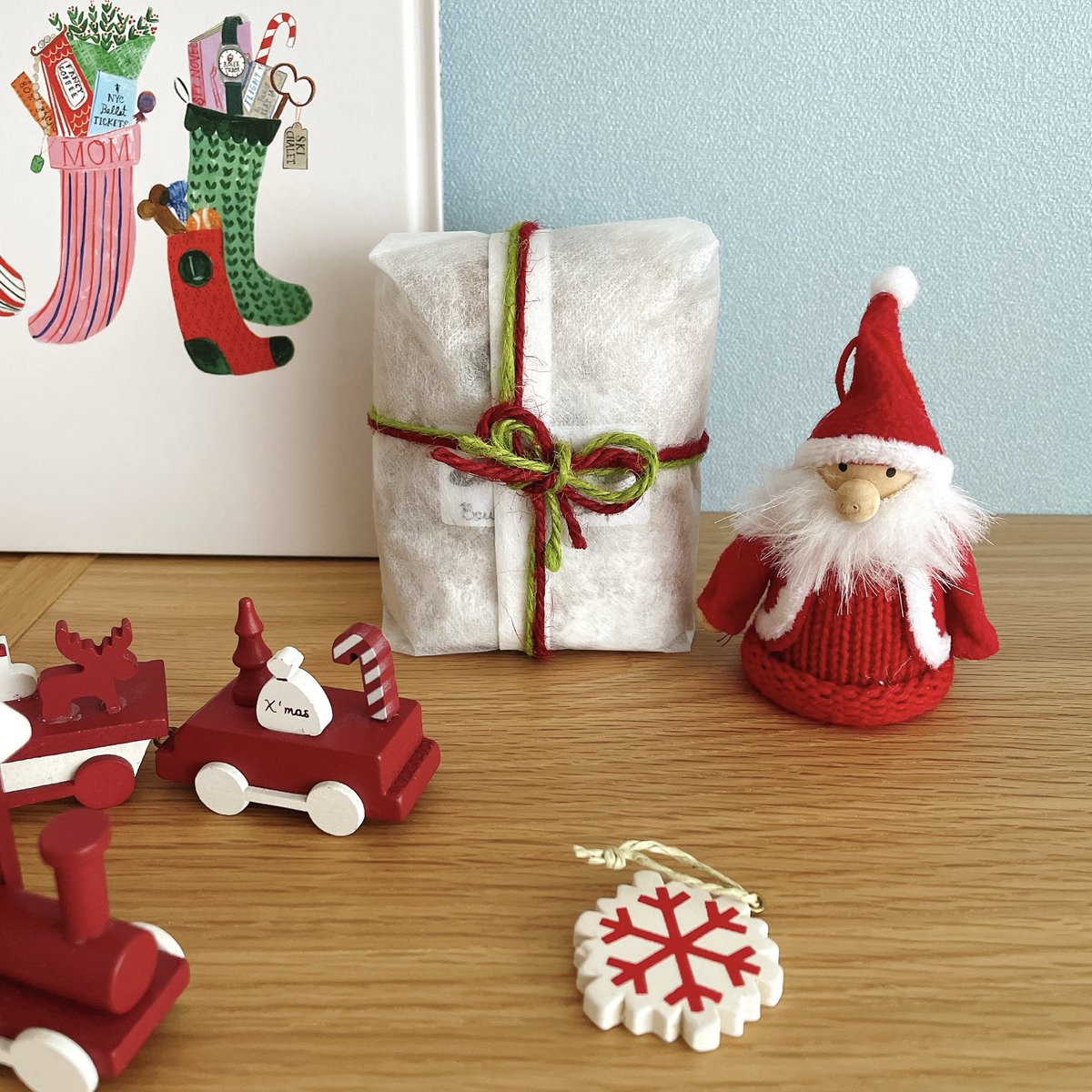 少しずつクリスマスの準備
シュトーレンも食べるの楽しみ🎄