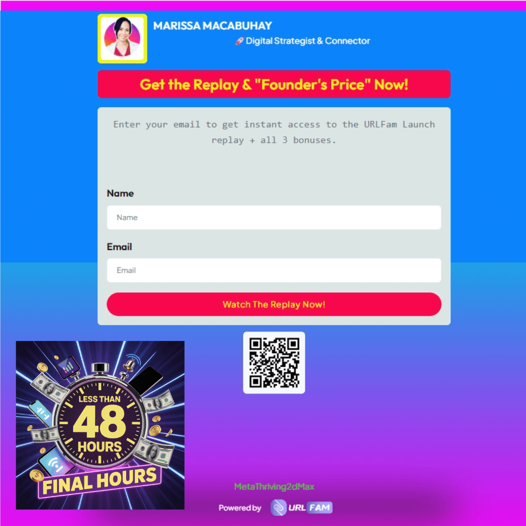 maristimmeg's tweet photo. Luke's B-Day promo is LIVE! 🎂(FINAL 48 HOURS!)

LAST CHANCE for "Founder's Price" + $2000+ Ad Credits!
The "gurus" are wasteful. I'm an accountant. I'm offering a 3-part "System-Share" (my bonus).

LINK IN BIO!

#URLFAM #LukeMaquire #NoCode #Tech #System #LastChance #mobilefirst https://t.co/8w0HKnjU1t