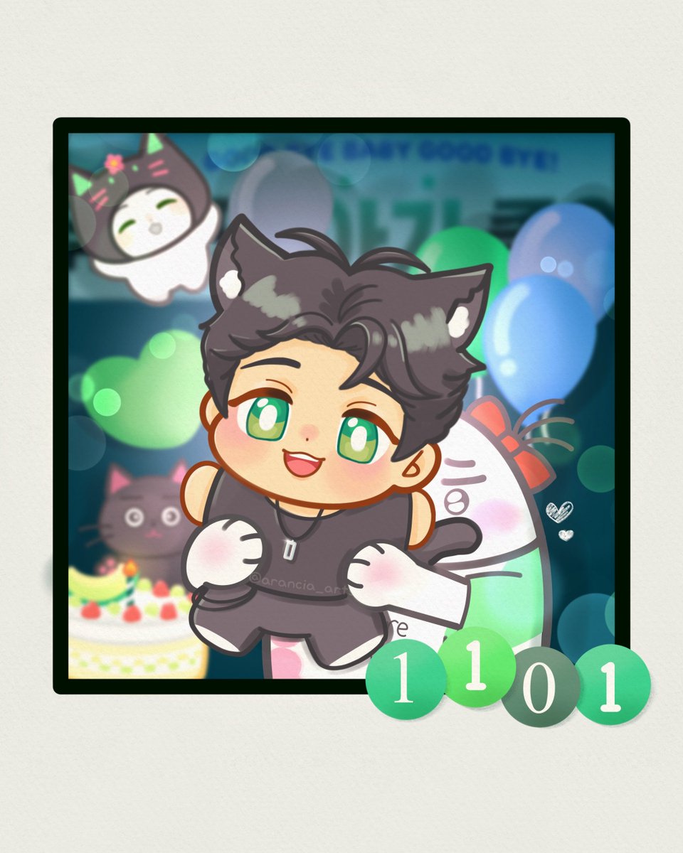 Kata Bamby ngerayain ultahmu last bgt tanggal 4 tengah malam kan? Tapi Bapak Yejun bilang the whole month is your birthday, so… 
Belated Happy Birthday Haminie !! 🖤💚

#PLAVE플#플레이브하#하민HAPPY_HAMIN_DAY