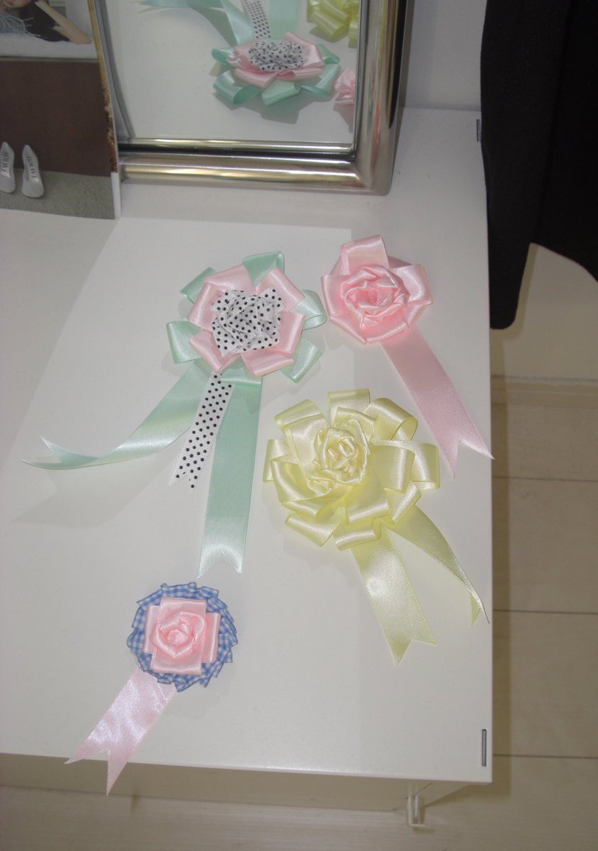 ロゼット作りにハマりすぎて一気に作ったೃ ✿𓈒ॱ⬭ᩙ