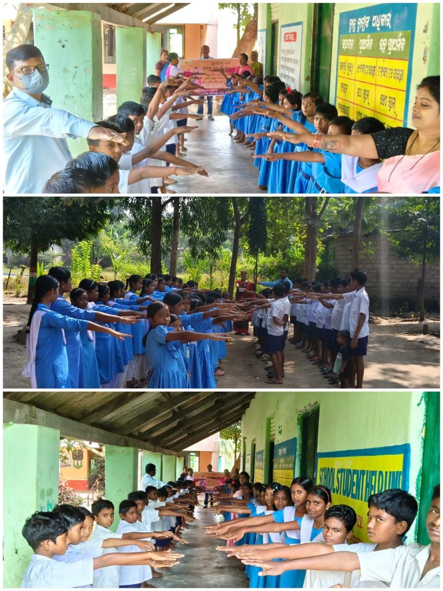No Tobacco pledge conducted at different schools under Korukonda block on the occasion of Tobacco Free Youth Campaign.