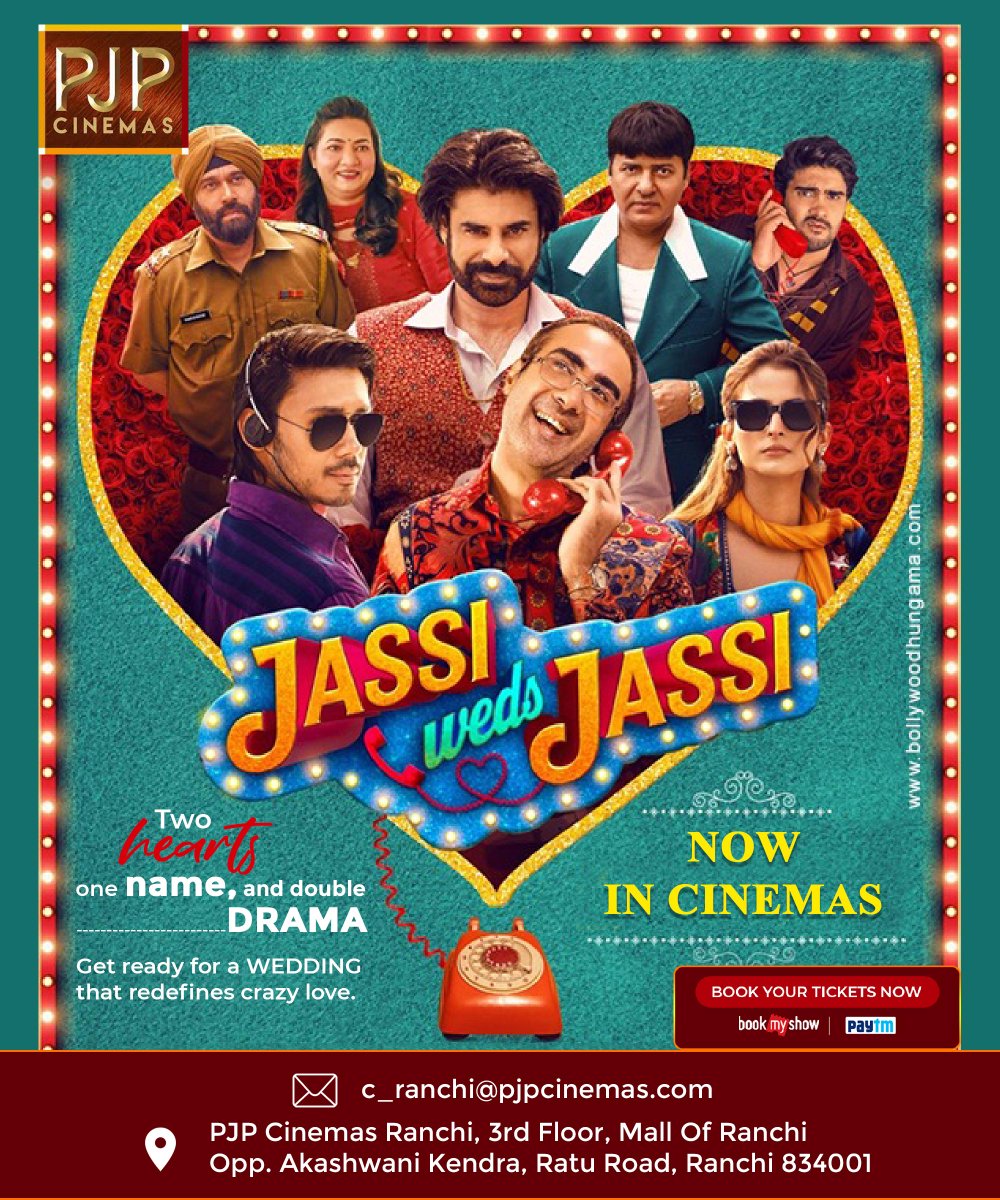 Get ready for a wedding like never before with Jassi Weds Jassi. Two  hearts, one name, and double the drama—this film promises laughter, love,  and a rollercoaster of emotions for every movie, image size:1000x1200