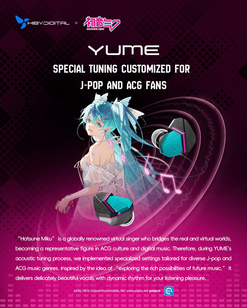 「4 days to go before the launch」

HiBy Digital YUME: The Special Tuning

#hibydigital #hibydigitalyume #HiByDigitalxHatsuneMiku