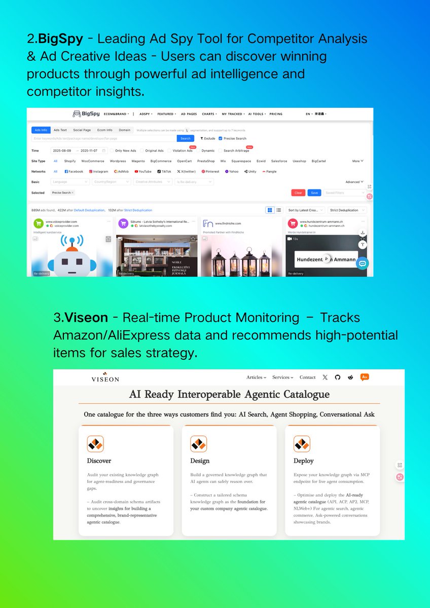 NanoAI_Tips's tweet photo. 🚀Top5 AI Product Selection Assistants in 2025!
⭐️https://t.co/H3Z0nICQ7t
⭐️https://t.co/hO1GXB70b2
⭐️https://t.co/iMT3O3LDHT -Real-time Product Monitoring
⭐️https://t.co/wDPf380Cf5 -Amazon Price Tracking
⭐️https://t.co/tV6ei1PyXX
Which is your favorite?
#AI #Ecommerce #niche https://t.co/dfCxDS7CnW