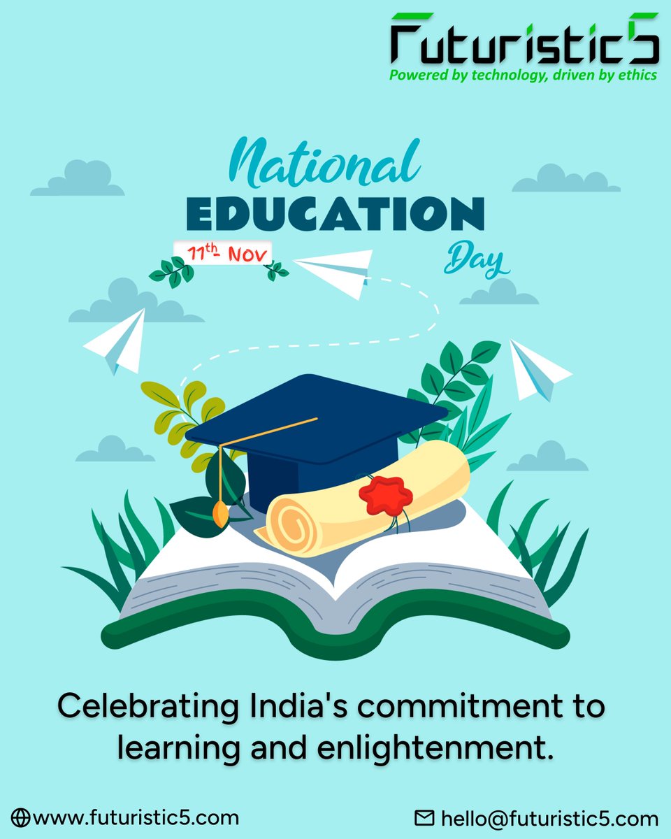_Futuristic5's tweet image. Education isn’t just learning, it’s empowerment.
Let’s support a future where knowledge opens doors for all. 📚🇮🇳

For IT solutions, reach us ⬇️
🌐 futuristic5.com
📩 hello@futuristic5.com

#NationalEducationDay #FutureOfLearning #Futuristic5 #DigitalLearning #TechDriven