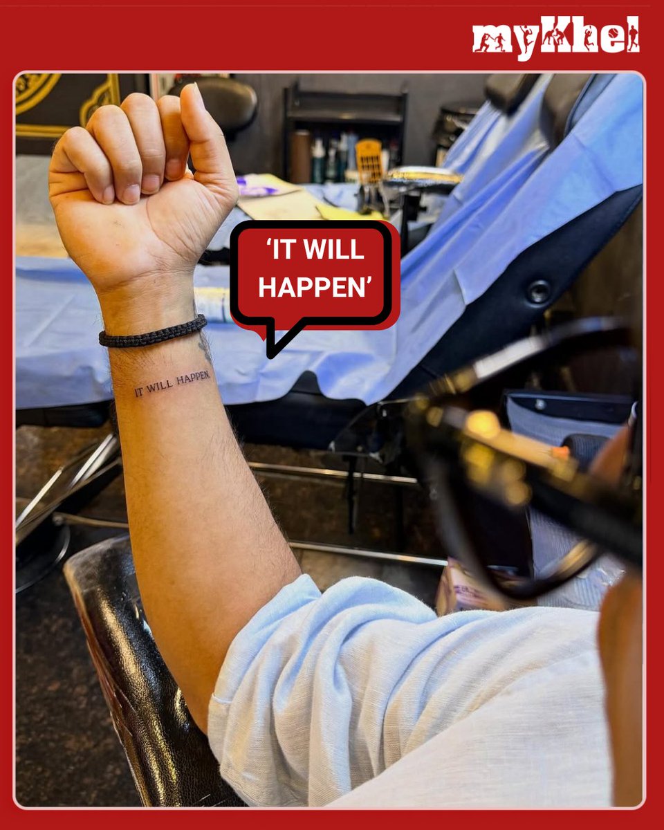 mykhelcom's tweet image. Young batting sensation Abhishek Sharma unveiled his new tattoo, symbolizing his fresh mindset and fearless attitude ahead of the upcoming season. Fans are loving the design that perfectly reflects his growth on and off the field.

#AbhishekSharma #NewInk #Cricket #Mindset…