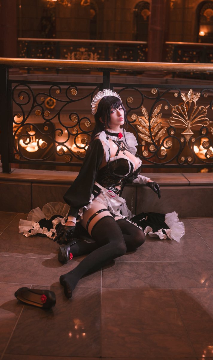 メイド姿ですよ💜🖤

cosplay:NIKKE
📸 <a href="/papio3821/">まさ</a> 
☕ <a href="/_ensemble_2014_/">あんさんぶる！</a> 
カフェコラボなミハラさん