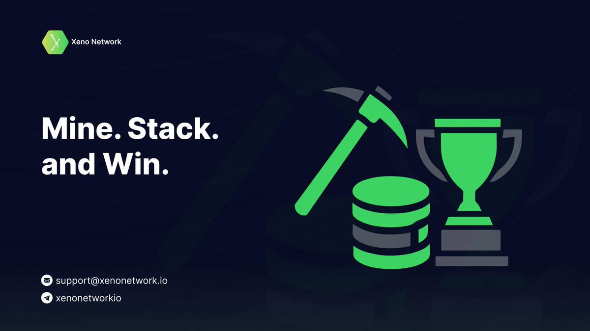 Gm Voyagers 🛸 

Mine, Stack, and Build

Let's keep the week going with good energy and great $XENO vibes.

Drop a “⚡️” if you’ve already mined today