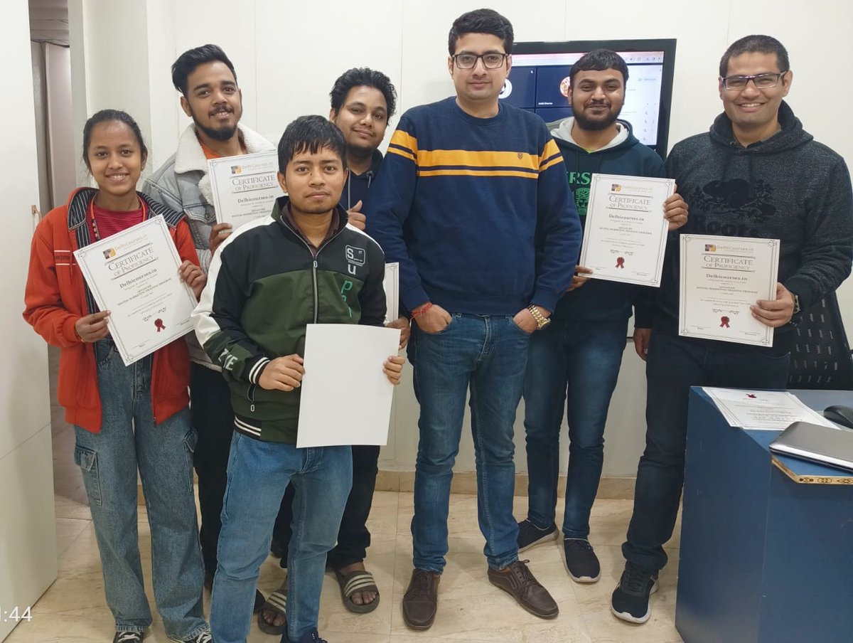 DelhiCourses's tweet photo. 🎉 Digital Marketing Batch Completed at Delhi Courses Academy!
Big congratulations to our students for successfully completing their practical digital marketing training with live projects and expert mentorship. 🚀💼
#DelhiCoursesAcademy #DigitalMarketing #BatchCompletion https://t.co/K8t66i0IWA