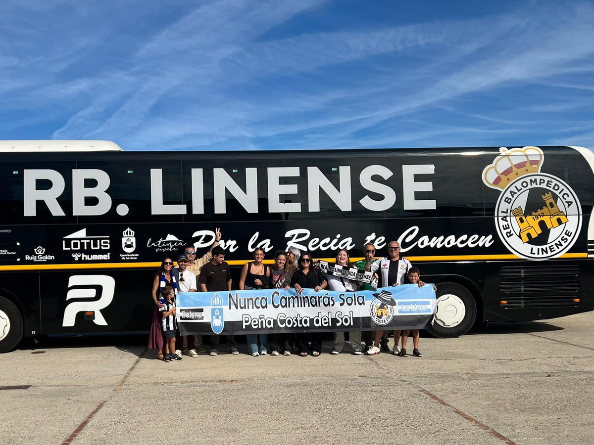 Si el tiempo nos lo permite el domingo está pancarta estará  en bollullos ..vamos <a href="/RBL1912/">Real Balompédica Linense</a> 💪🖤🤍🖤